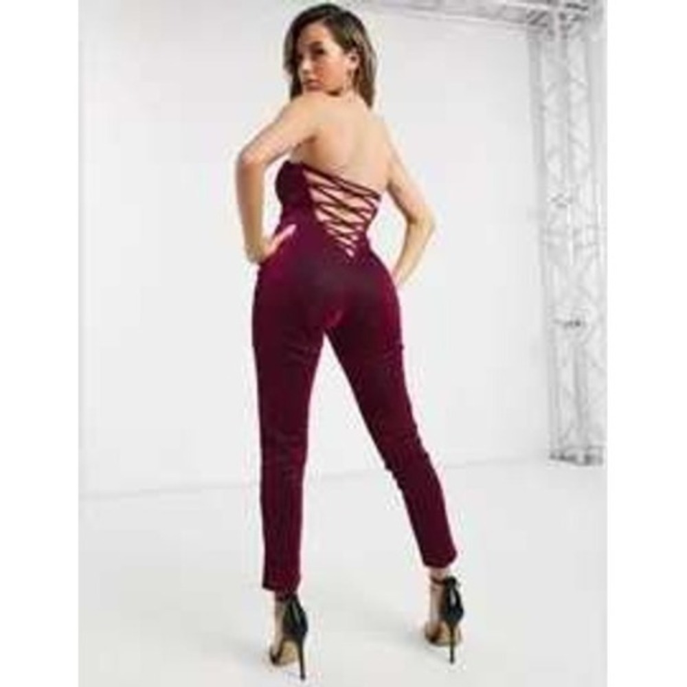Rare London Jumpsuit‎ Small Strappy Back Sparkle Party Clubwear
